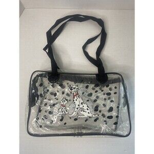 Vintage Clear Vinyl Dalmatians Zippered Purse Bag 101